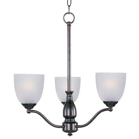 Maxim Lighting Stefan 3-Light 21" Wide Oil Rubbed Bronze Chandelier 10064FTOI